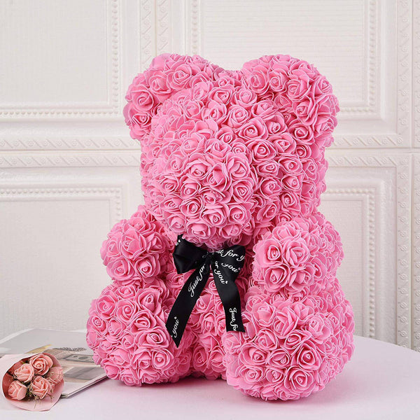 Lovely Rose Bear Spring Big Plush - fashion Pink